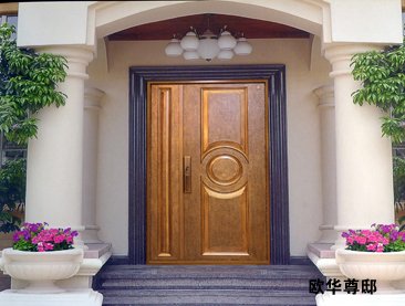 别墅大门，铸铝门，金属门，防盗门