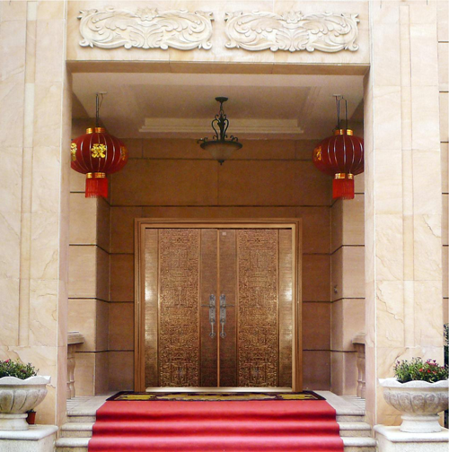 欧华尊邸铸铝门销往江苏高档别墅区